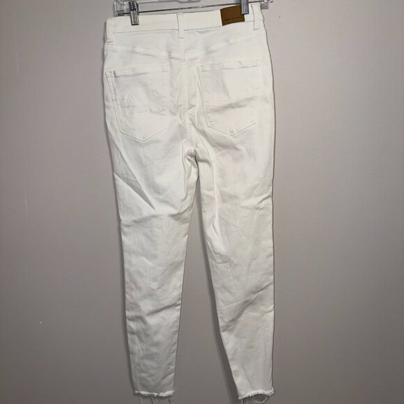 American Eagle Curvy High Rise Jegging Women’s Size 6 White Super Stretch - Picture 8 of 8